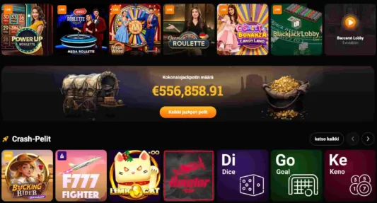 Gunsbet Casino pelivalikoima