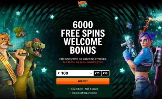 Wizz Spin Casino bonustarjous