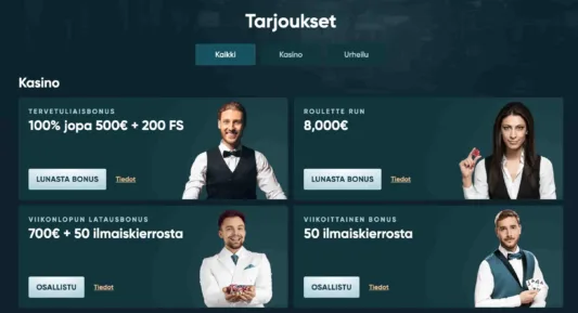LegendPlay Casino tarjoukset