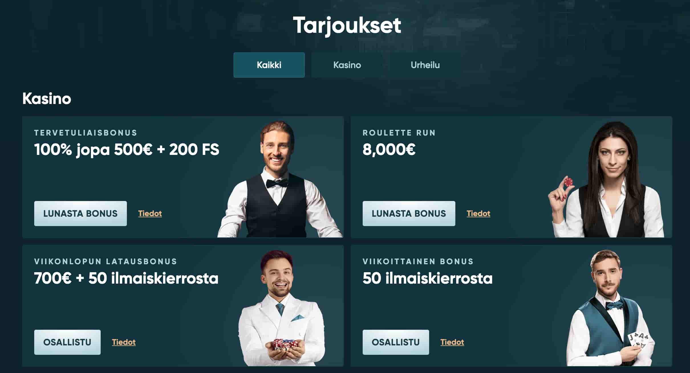 LegendPlay Casino tarjoukset