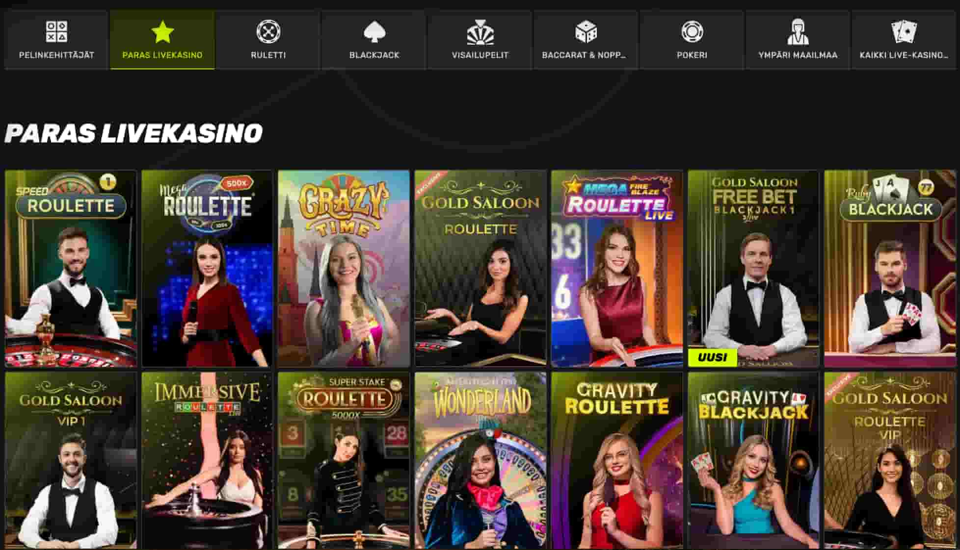 Sportuna Live Casino