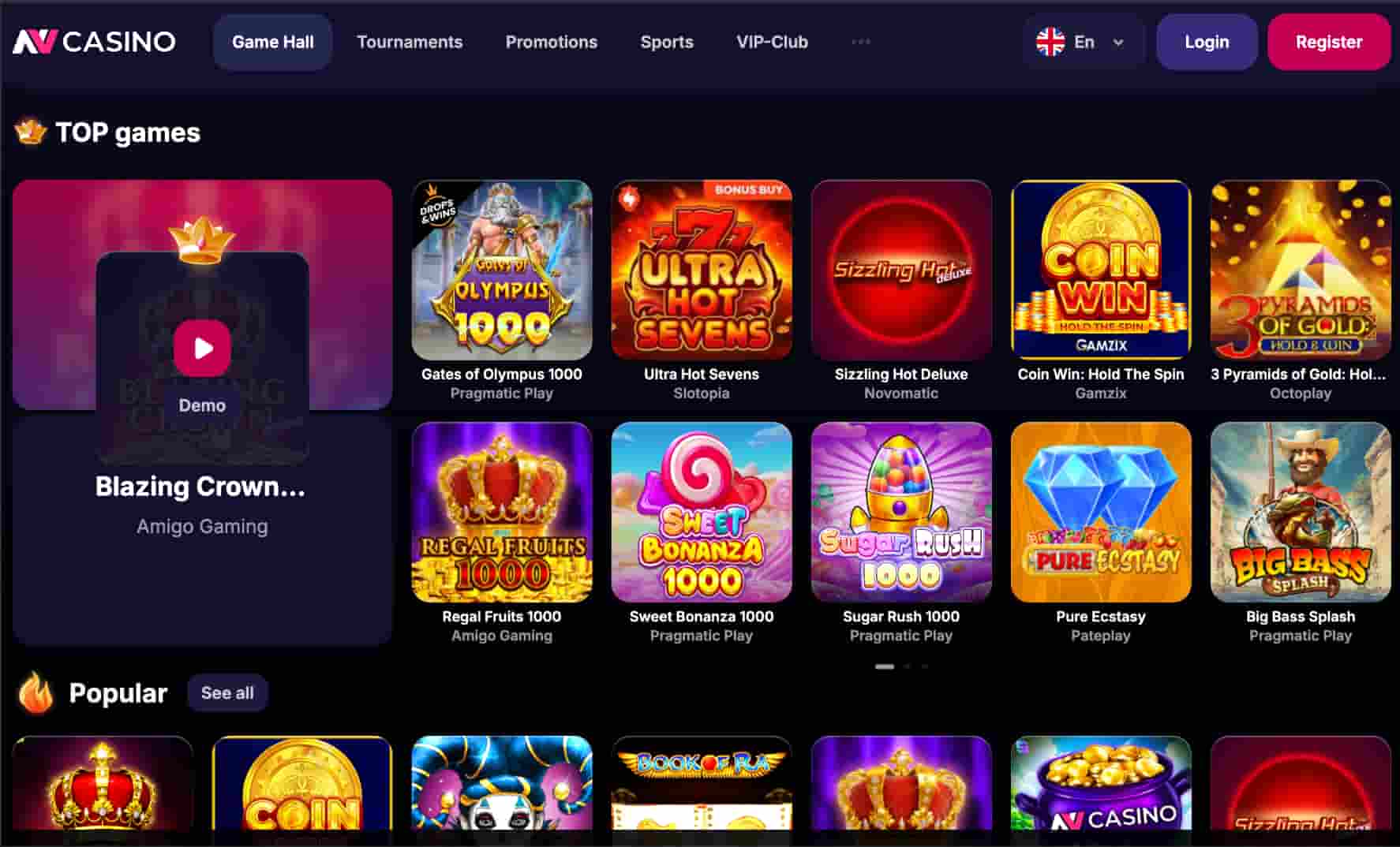 NV Casino pelit
