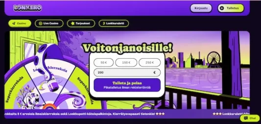 Lonkero Kasino etusivu