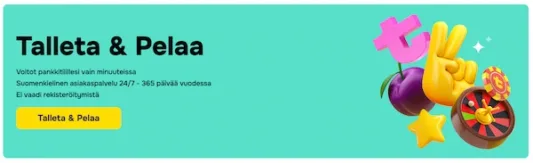 Tuplaus kasino ilman rekisteröitymistä