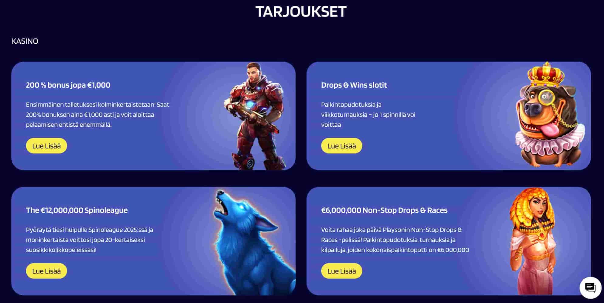 Lyrabet Casino bonukset