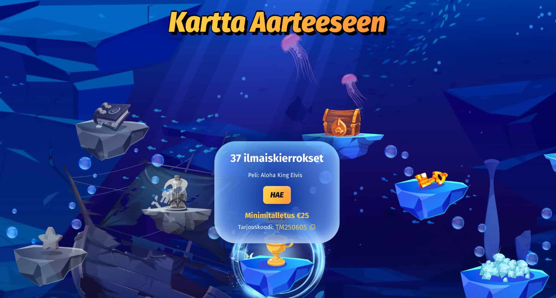 WinShark Casino aarrekartta