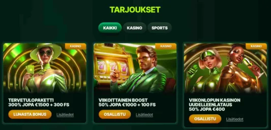MyLuck Casino tarjoukset