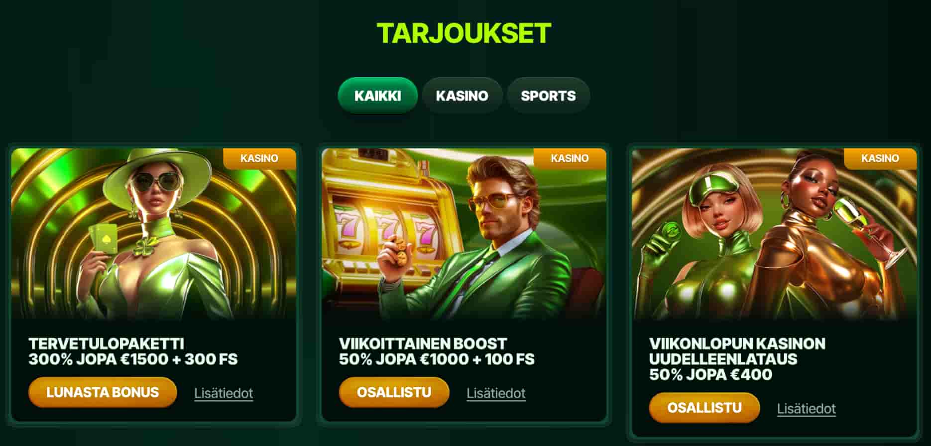 MyLuck Casino tarjoukset