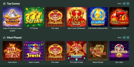Lemon Casino pelikirjasto