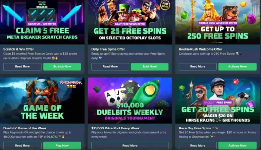Duelbits Casino bonuksia