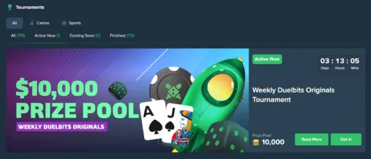 Duelbits Casino turnaukset