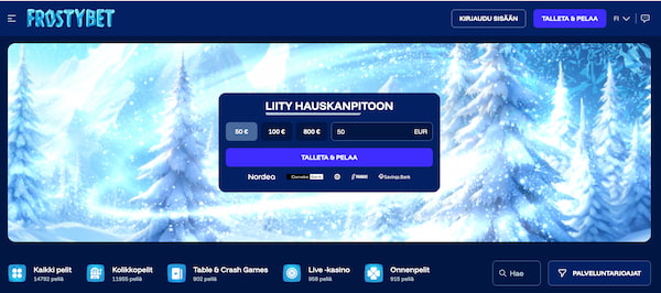 FrostyBet Casinon etusivu
