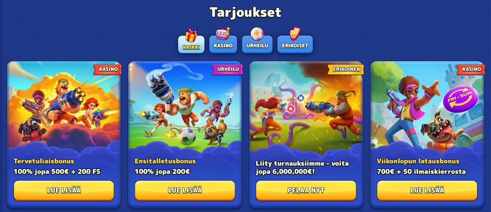 Pistolo Casino tarjoukset