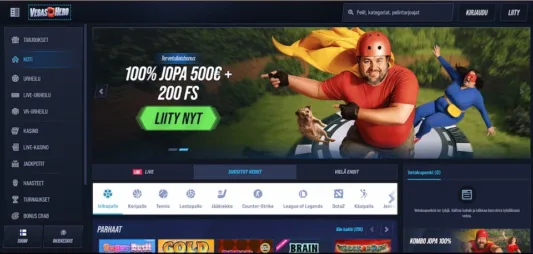 Vegas Hero Casino etusivu