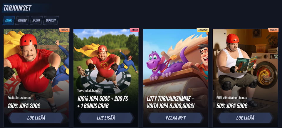 VegasHero casinon tarjoukset