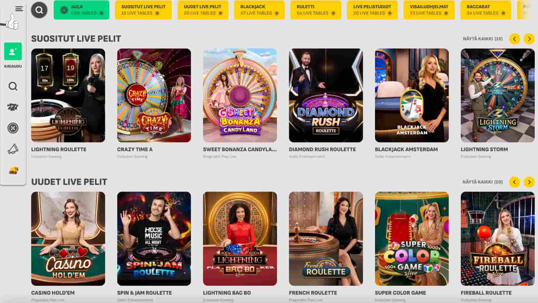 Spinnaus Live Casino