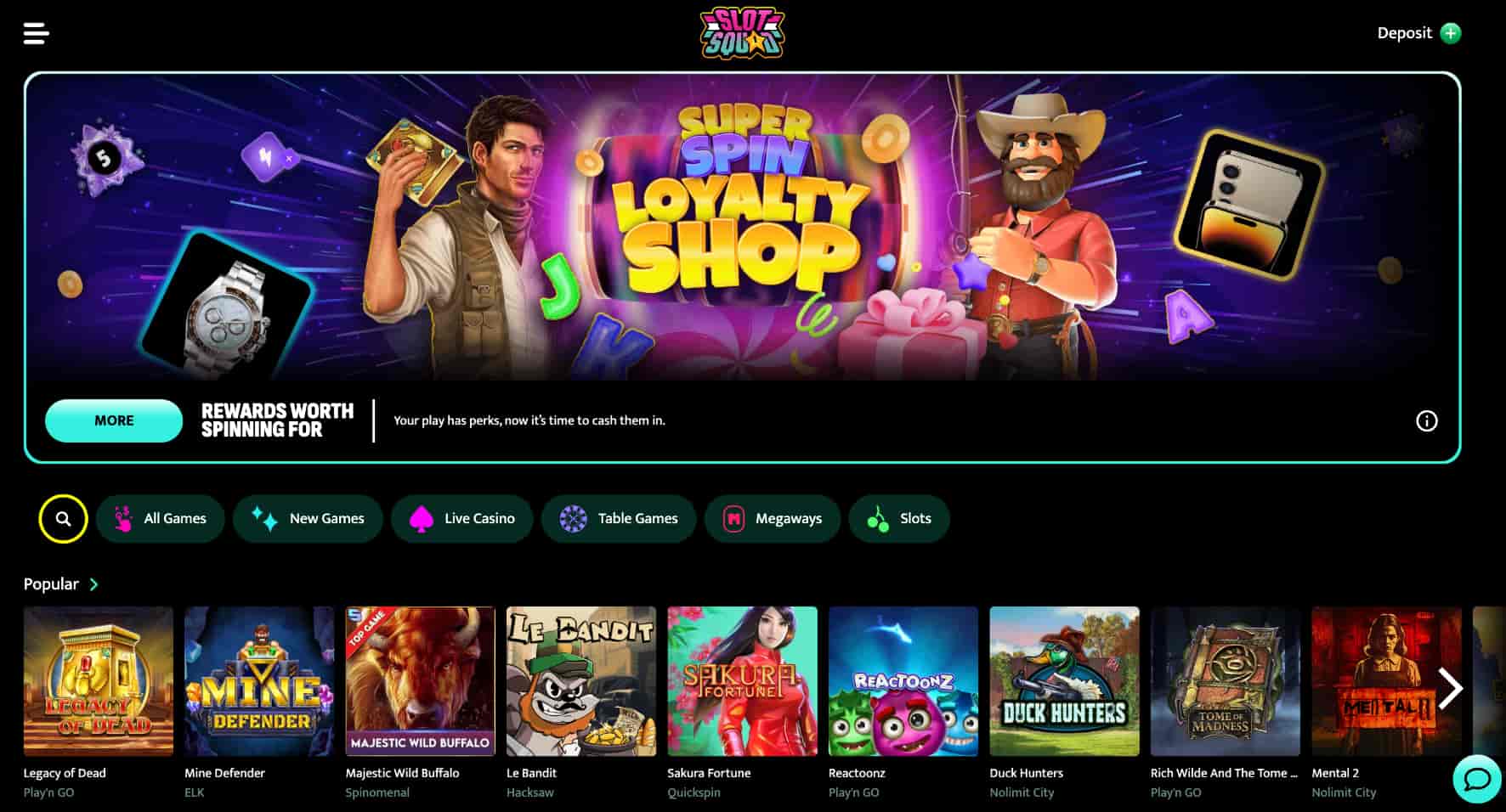 Slot Squad Casino etusivu