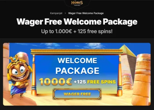 Horus Casino tervetuliaisbonus