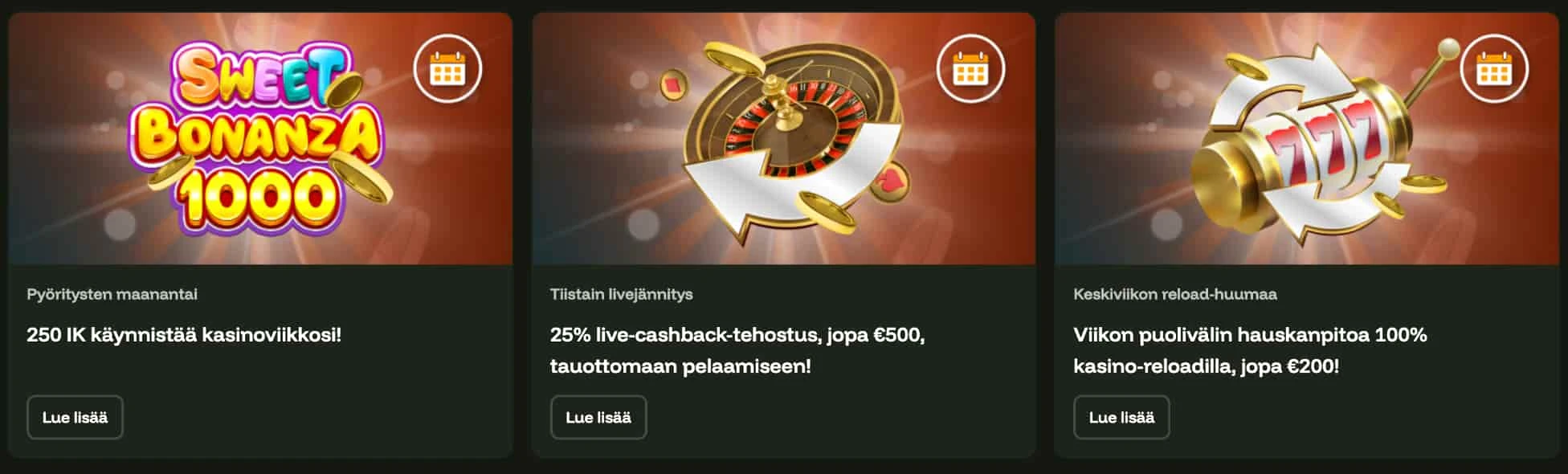 Bets Bunny Casino tarjoukset