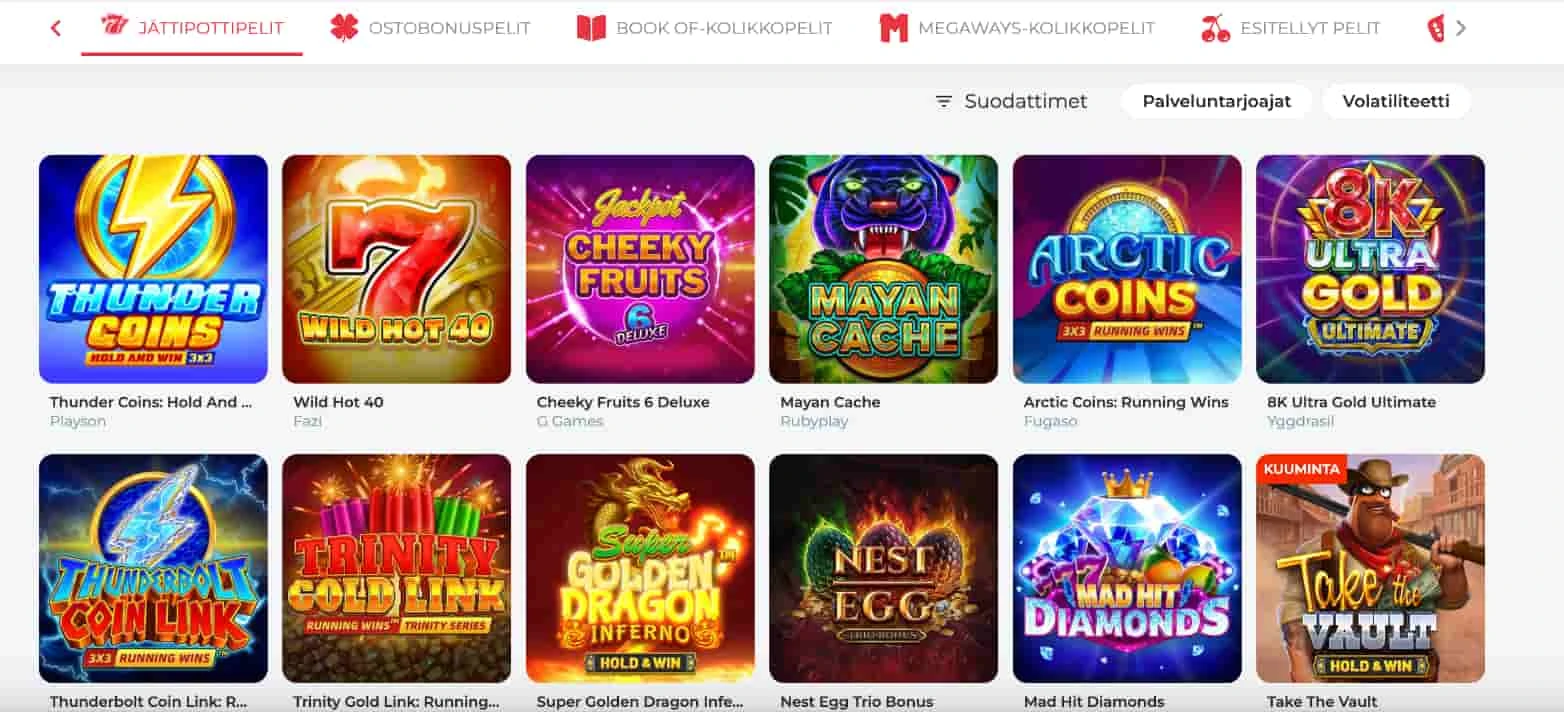 RealSpin Casino pelit