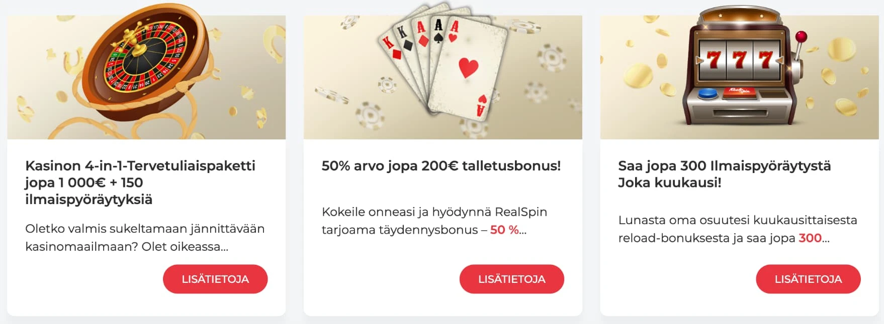 RealSpin bonukset