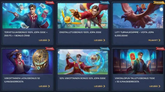 Betwarts Casino bonukset