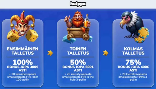 Huippukasinon tervetulobonus