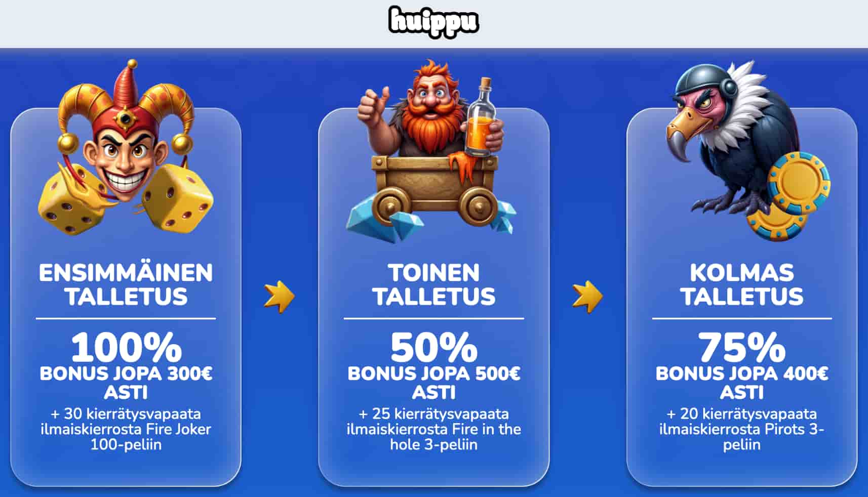 Huippukasinon tervetulobonus