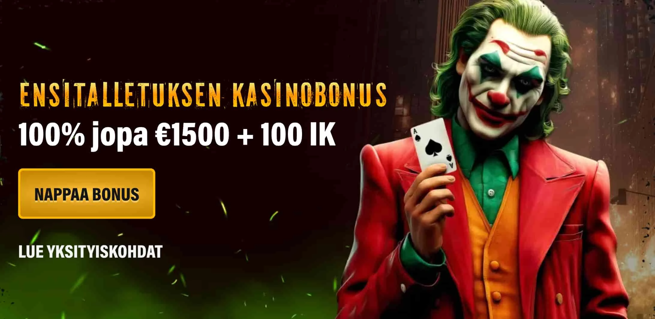 Jokery Casino tervetuliaisbonus