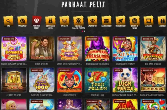 Jokery Casino parhaat pelit
