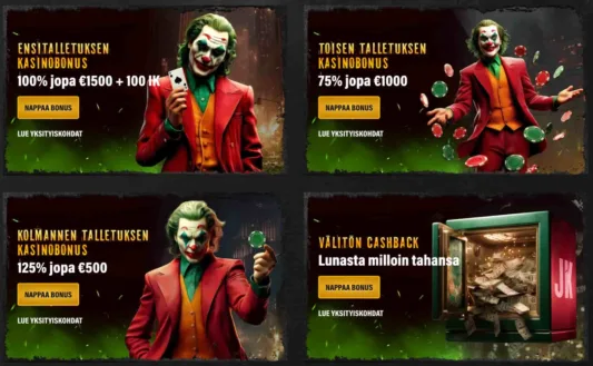 Jokery Casino bonus