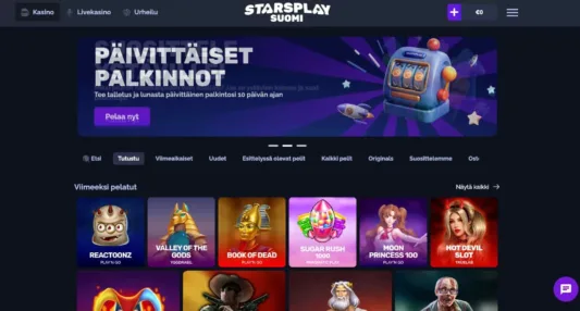 StarsPlay Casino arvostelu