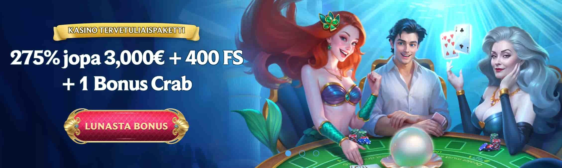 Aquawin Casino tervetuliaisbonus