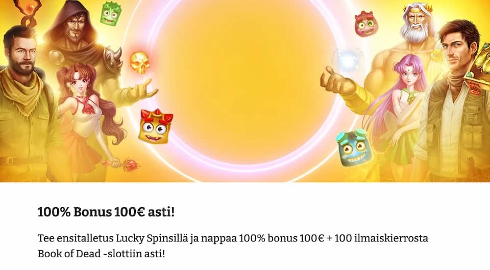 Lucky Spins Casino tervetuliaisbonus