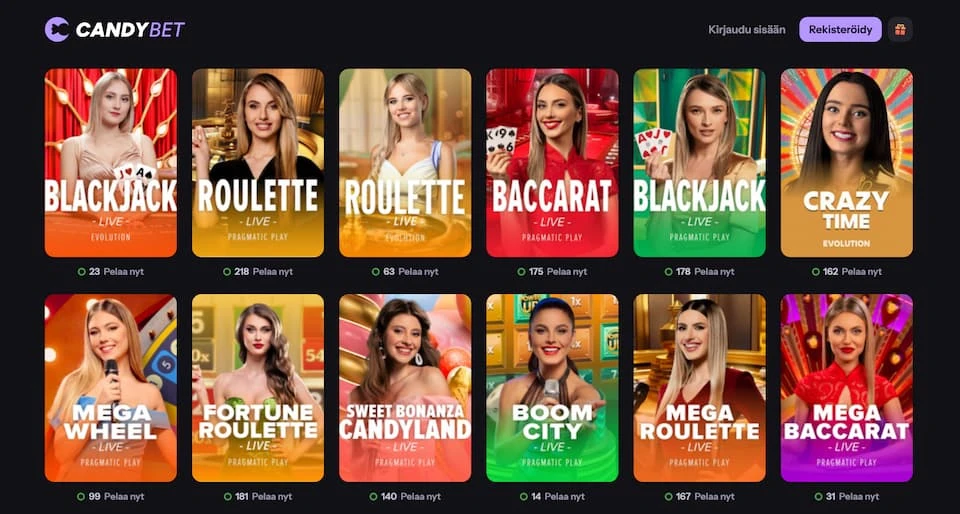 candybet livepelit