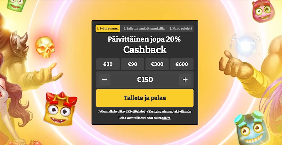 Lucky Spins Casinon cashback