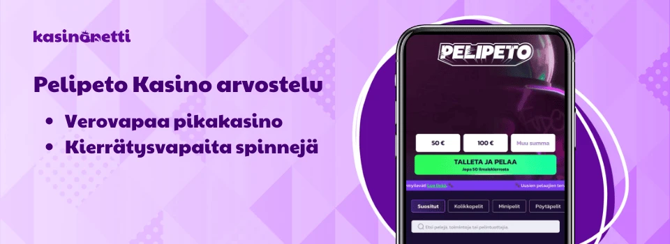 Pelipeto kokemuksia ja tietoa kasinosta