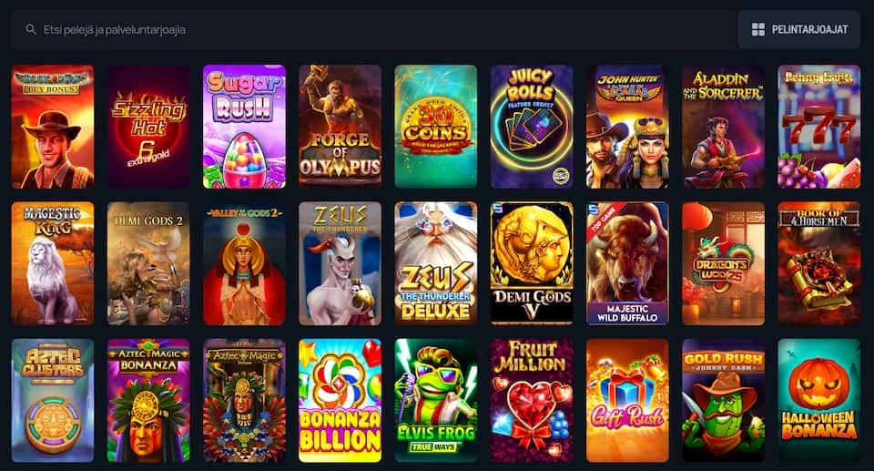 Aerobet Casinon slotit