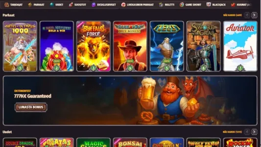 Dragonia Casino pelivalikoima