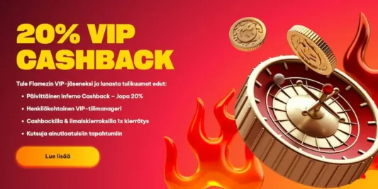 Flamez-Casino-cashback Flamezilta saa käteispalautusta päivittäin