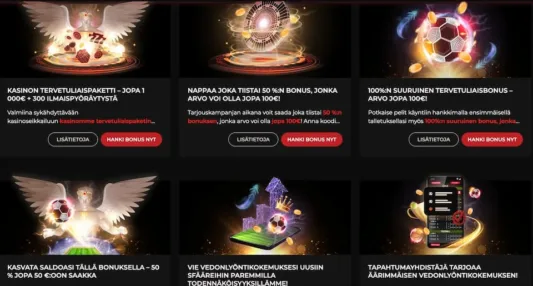 God Of Casino tarjoukset sisältävät viikoittaisia bonuksia