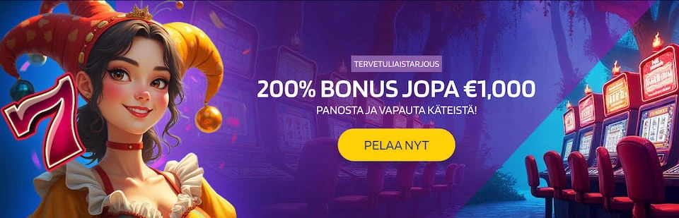 Joki Casinon tervetulobonusta mainostava jokeri