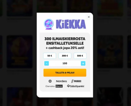 Kiekka-Casino-talletus Kiekka Kasinon talletusikkunan kautta pikatalletus