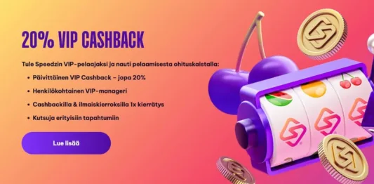 Speedz Casino cashback Speedz tarjoaa käteispalautusta VIP-pelaajille