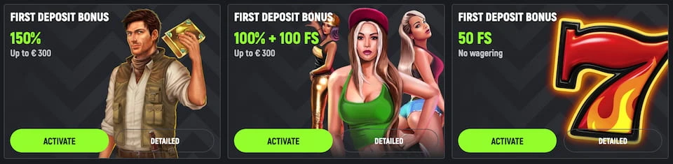 SpinGreen Casinon edut ensitalletuksella