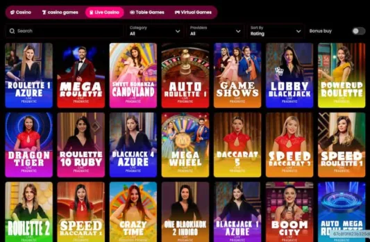 tenex live casino sisältää ruletit ja blackjackit