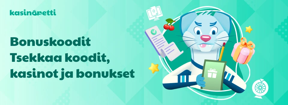 Bonuskoodit - tsekkaa koodit ja kasinot