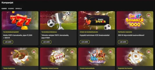 Freespinza tervetuliaisetu ja muita tarjouksia