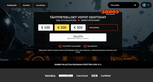 Hurmio Casino Brite-talletus pikana