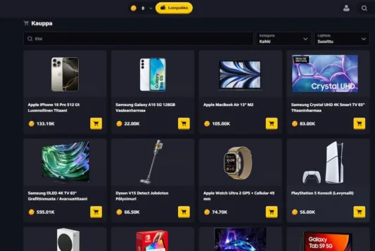 ChancerBet Casinon kauppa palkintoineen